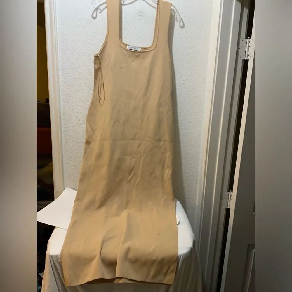 2.7 AUGUST APPAREL Endlessrose bodycon tan dress size XL